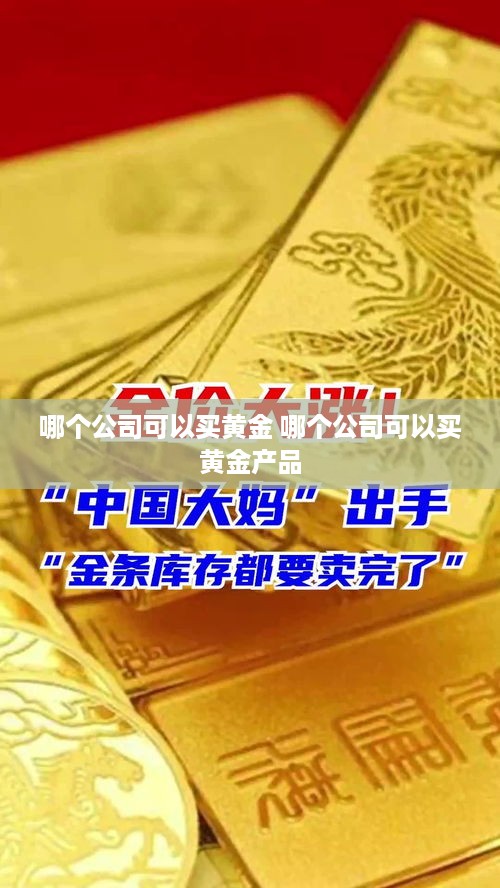 哪个公司可以买黄金 哪个公司可以买黄金产品