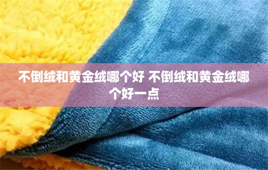 不倒绒和黄金绒哪个好 不倒绒和黄金绒哪个好一点