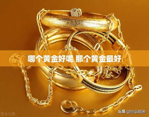哪个黄金好呢 那个黄金最好