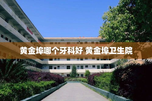 黄金埠哪个牙科好 黄金埠卫生院