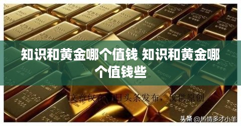 知识和黄金哪个值钱 知识和黄金哪个值钱些
