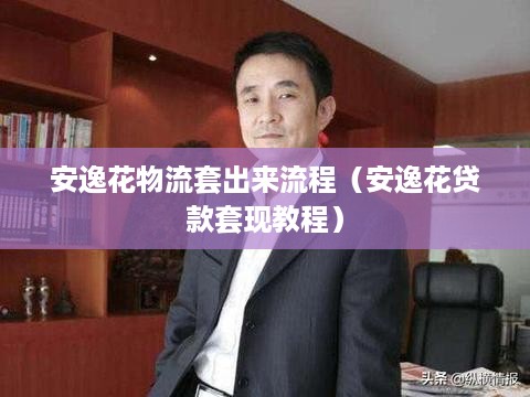 安逸花物流套出来流程（安逸花贷款套现教程）