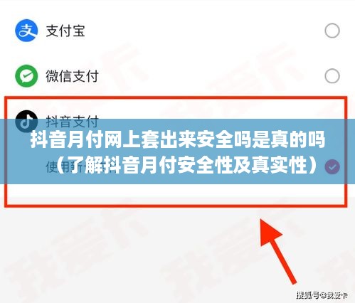 抖音月付网上套出来安全吗是真的吗（了解抖音月付安全性及真实性）