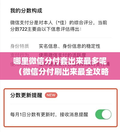 哪里微信分付套出来最多呢（微信分付刷出来最全攻略）