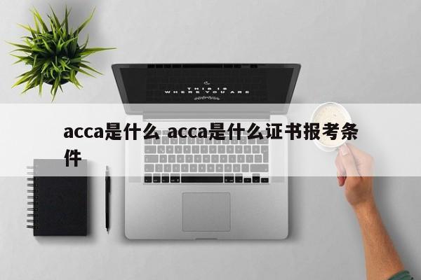 acca是什么 acca是什么证书报考条件