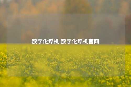 数字化焊机 数字化焊机官网