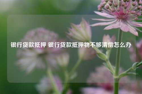 银行贷款抵押 银行贷款抵押物不够清偿怎么办